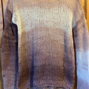 Pastel Purple Sweater, Knit Mohair Sweater . Medium . Never Worn